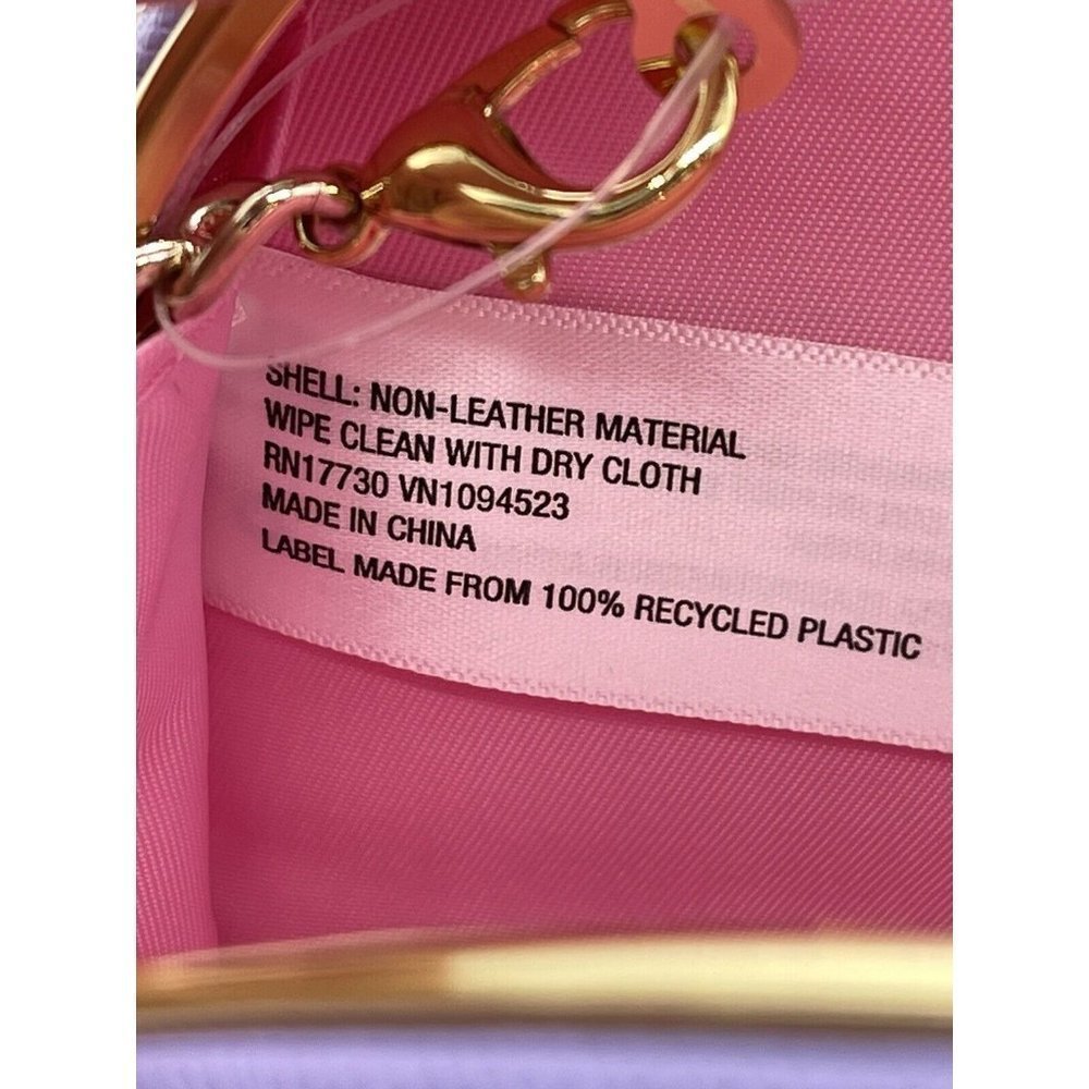 NWT Stoney Clover Ln x Target Purple Rainbow Crossbody Purse Clutch Gold Trim - Picture 8 of 8